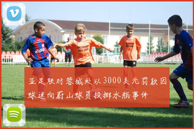 亚足联对蓉城处以3000美元罚款因球迷向蔚山球员投掷水瓶事件