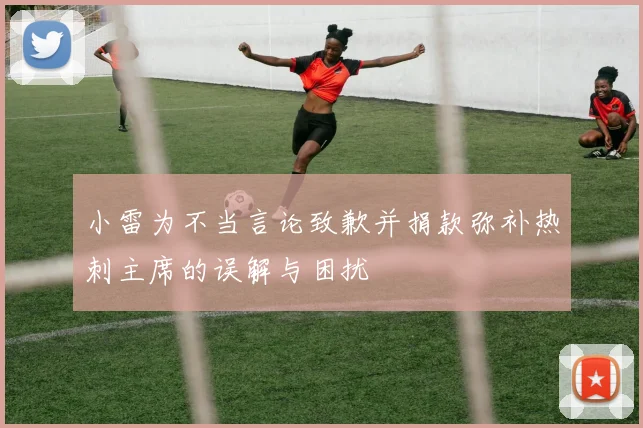 小雷为不当言论致歉并捐款弥补热刺主席的误解与困扰